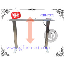 Оптовая торговля фабрикой легкий стиль 2 ножки регулируемая высота офисный стол рама стола